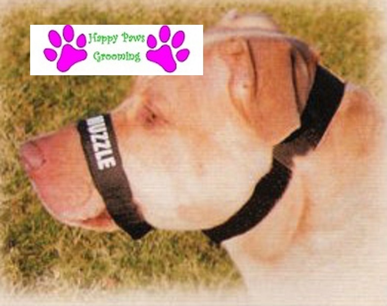 DOG GROOMING TRAINING No Bark No Bite Comfort Easy Fit Adjustable MUZZLE*2pc SET