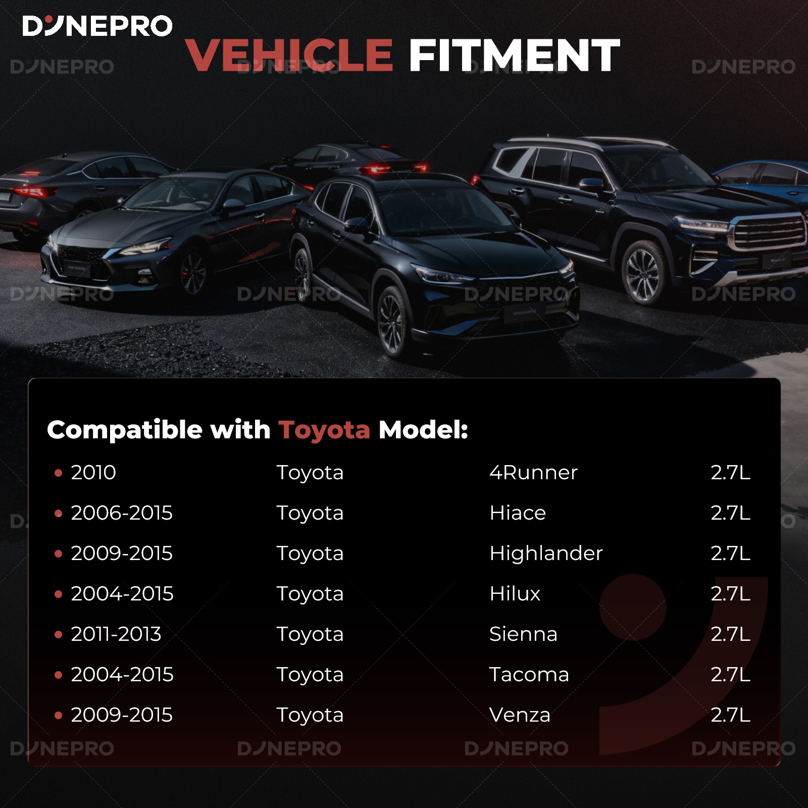 2TR-FE 4-Cylinder Engine Motor For 2004-2015 Toyota Tacoma Sienna Venza 2.7L