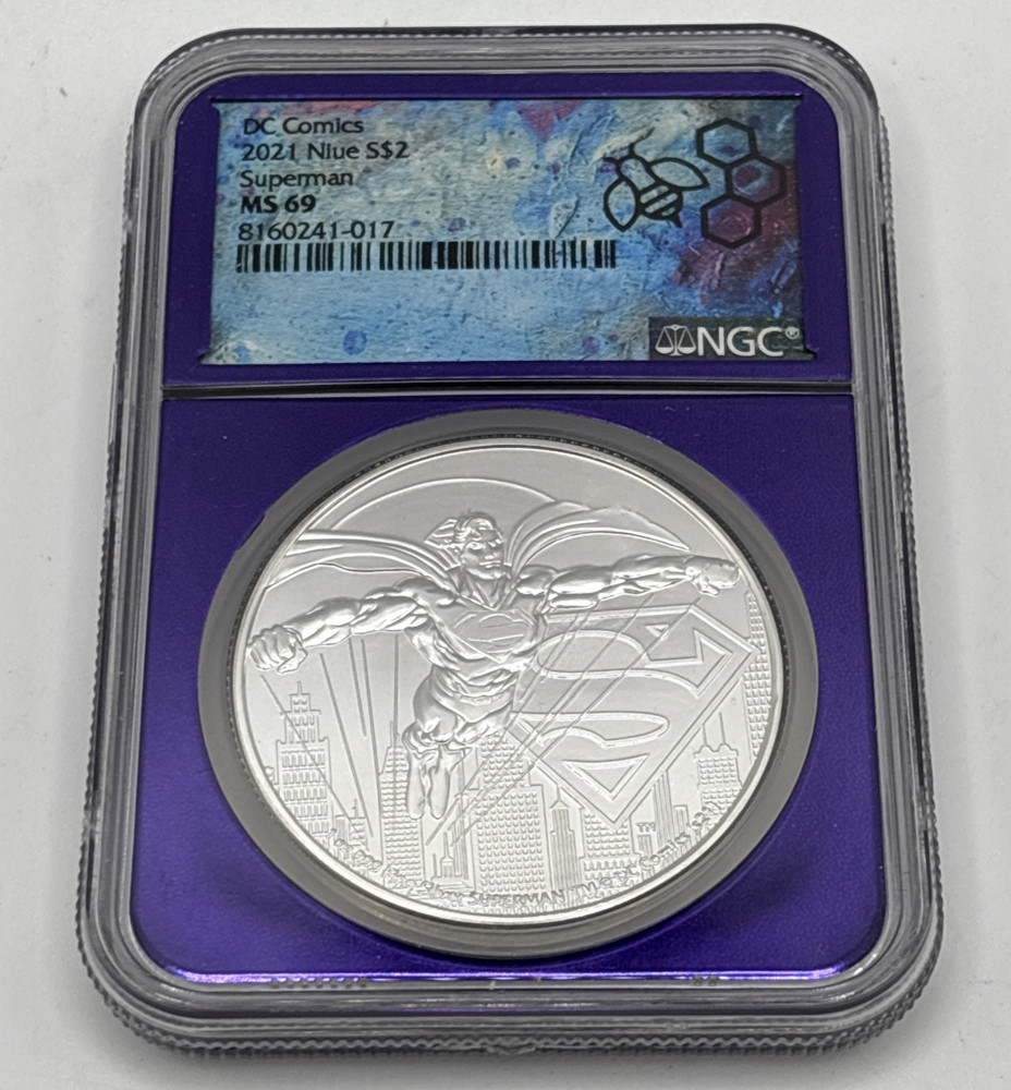 2021 Niue Superman 1oz NGC MS69