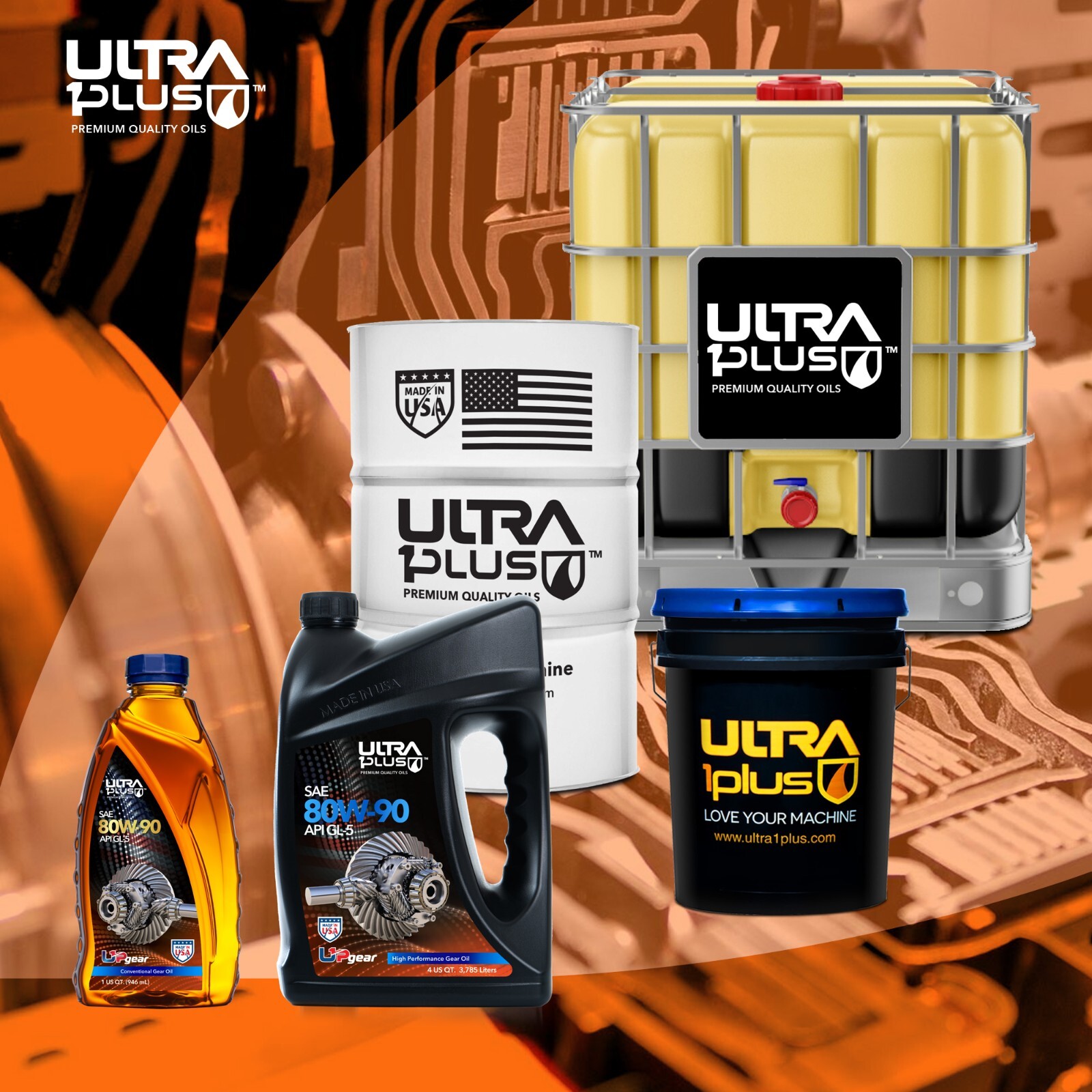 Ultra1Plus SAE 80W-90 Conventional Gear Oil API GL-5 (Quart)