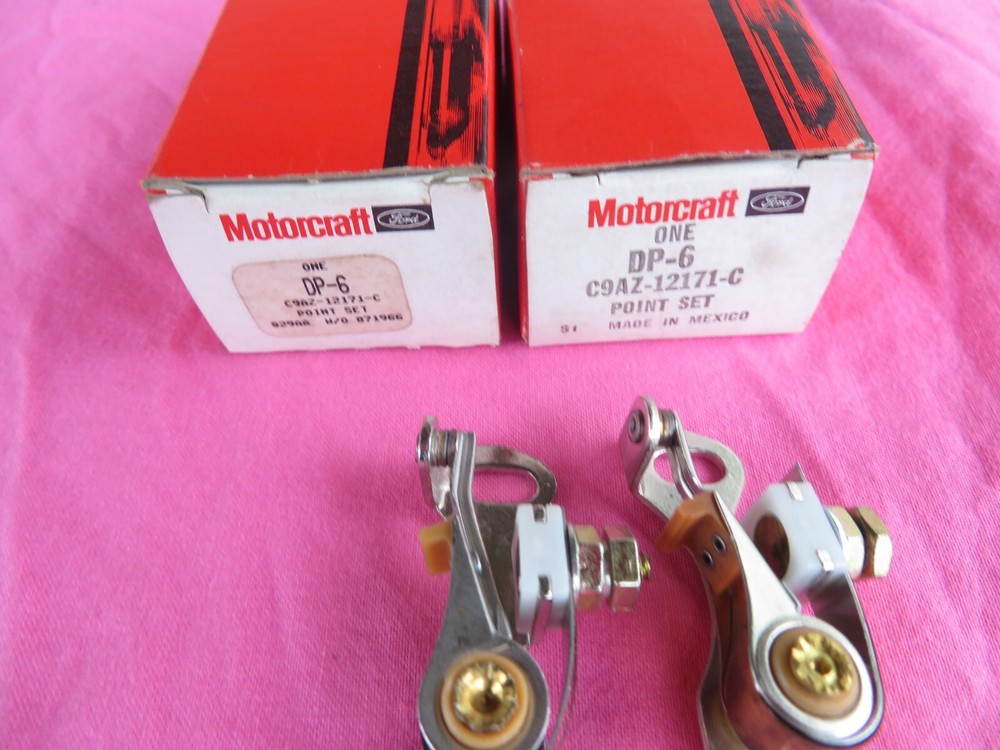 2 NOS Ford Autolite DP-6 Dual Points
