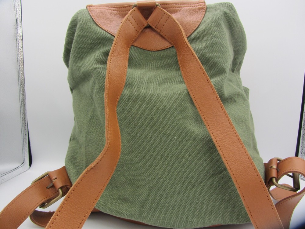 Field BackPack In Hunter Green Canvas New!!