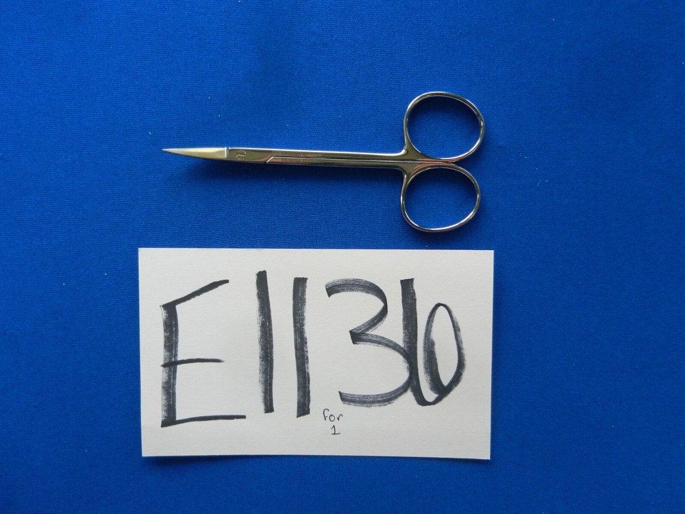 E1136 Codman Iris Curved Sharp Tip Scissors 11.1cm Overall Length 54-6503