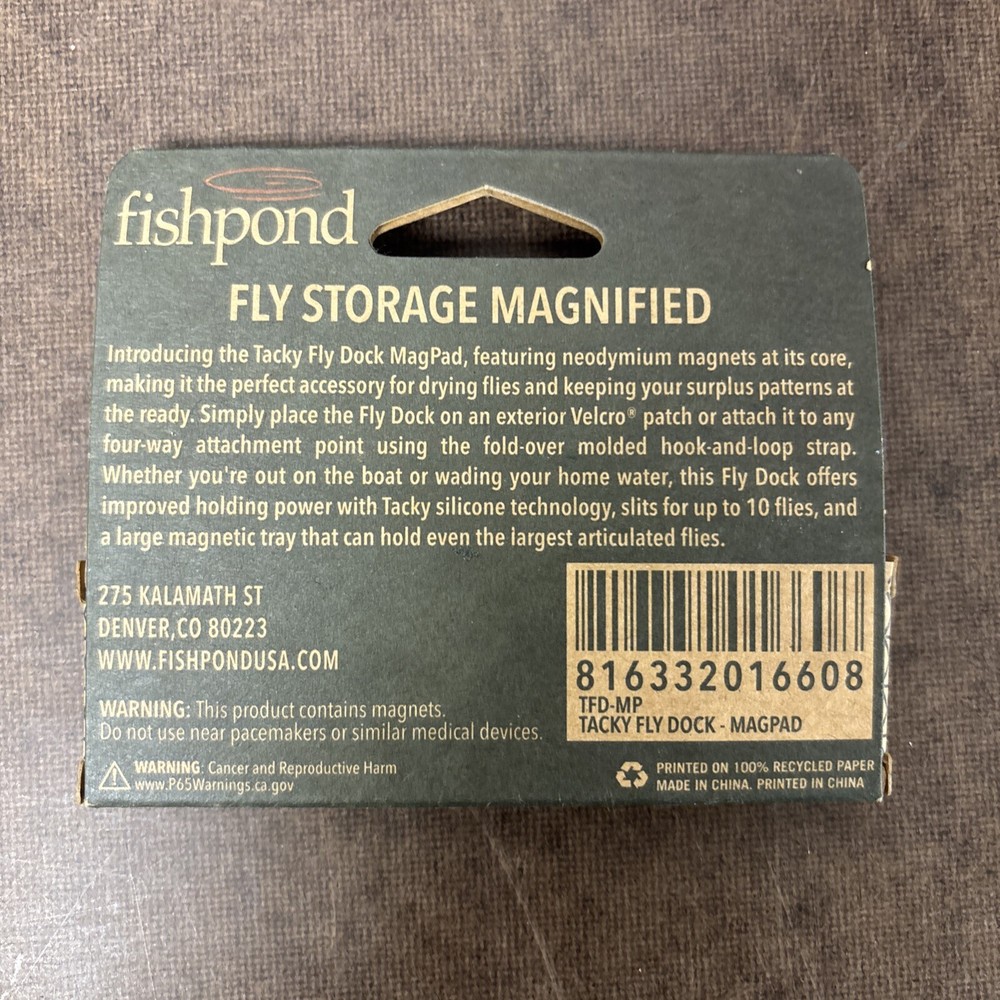 Fishpond Tacky Fly Dock MagPad Magnet Flydock