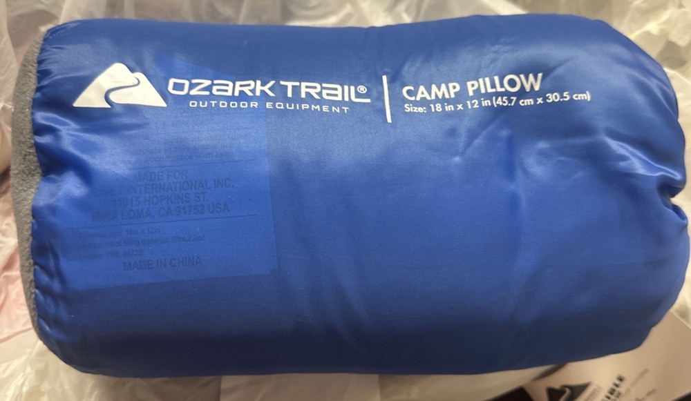Ozark Trail Camp Pillow 18”x12