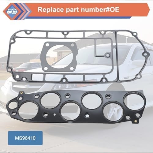 Intake Plenum Gaskets Set Upper Compatible with 2003-2010 Accord Odyssey, 2003-2