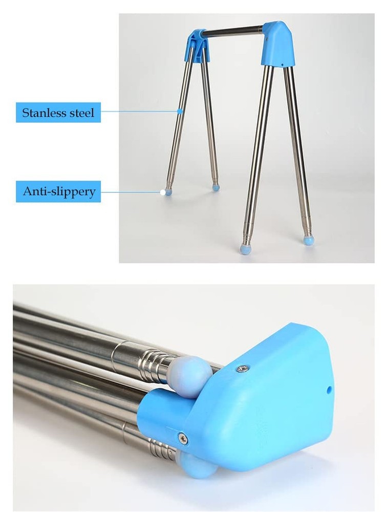 Portable Garment Rack Extra Compact and Lightweight, Foldable Mini Drying Clo...