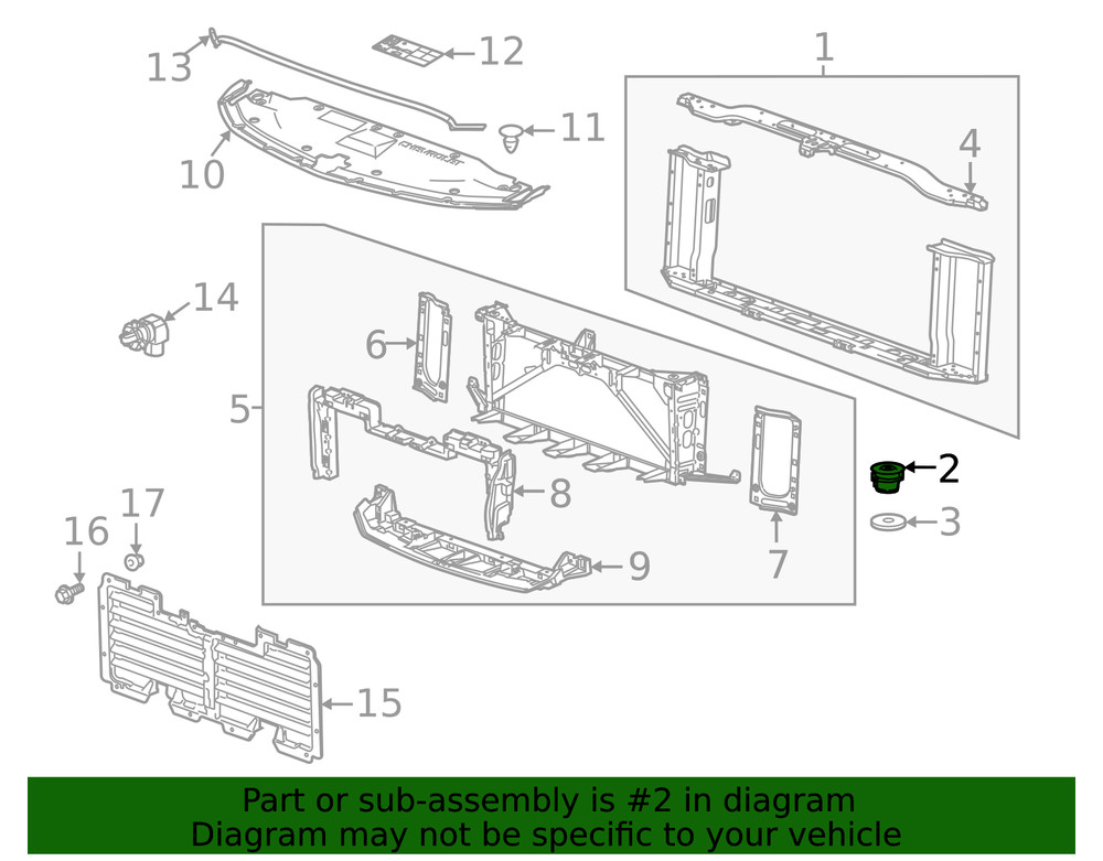Genuine GM Mount Cushion 22825456
