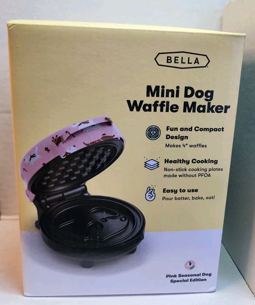Bella Mini Dog Waffle Maker-New!