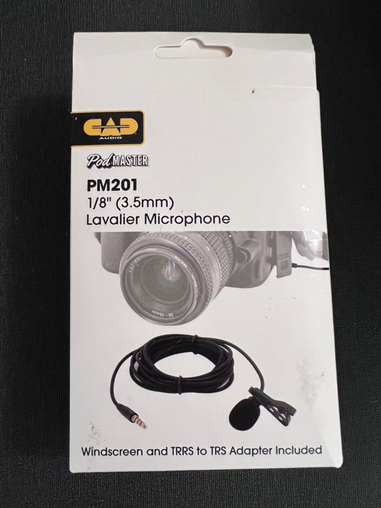 New CAD Podmaster USB-C Mini Lavalier Microphone PM201