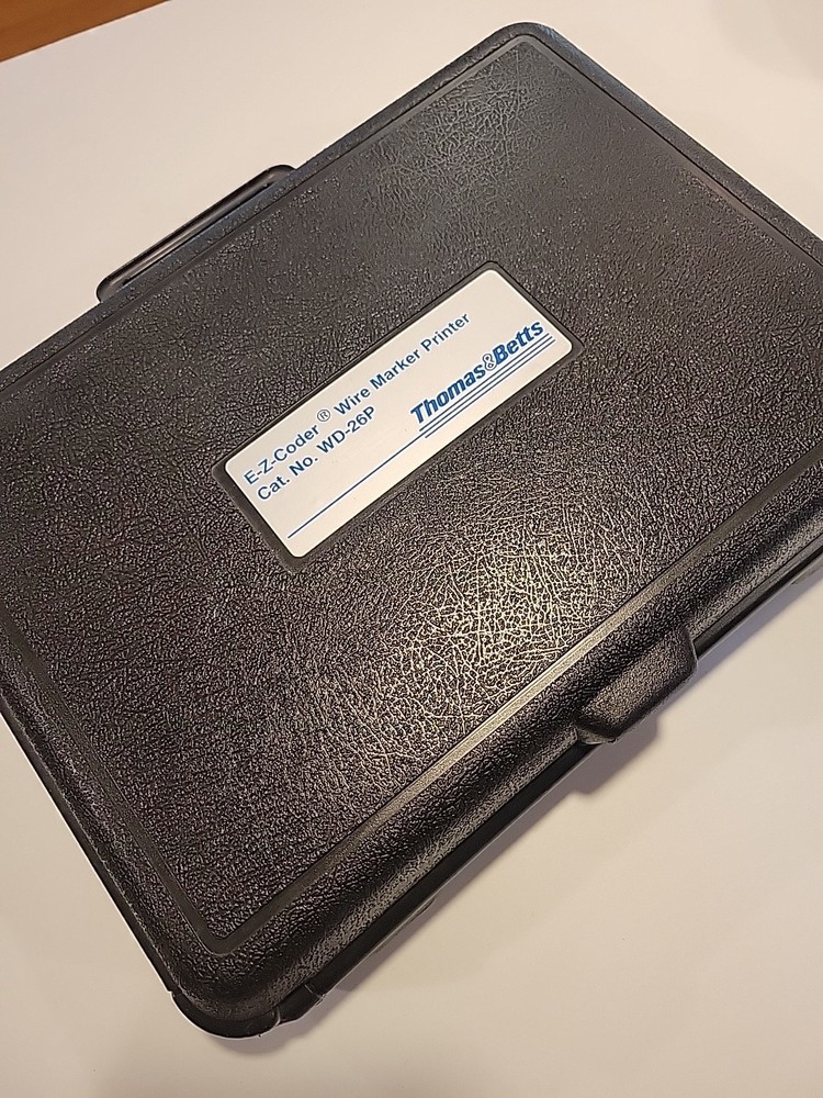 Thomas & Betts Thermal Label Printer WD-26P EZ CODER With Case & Cord