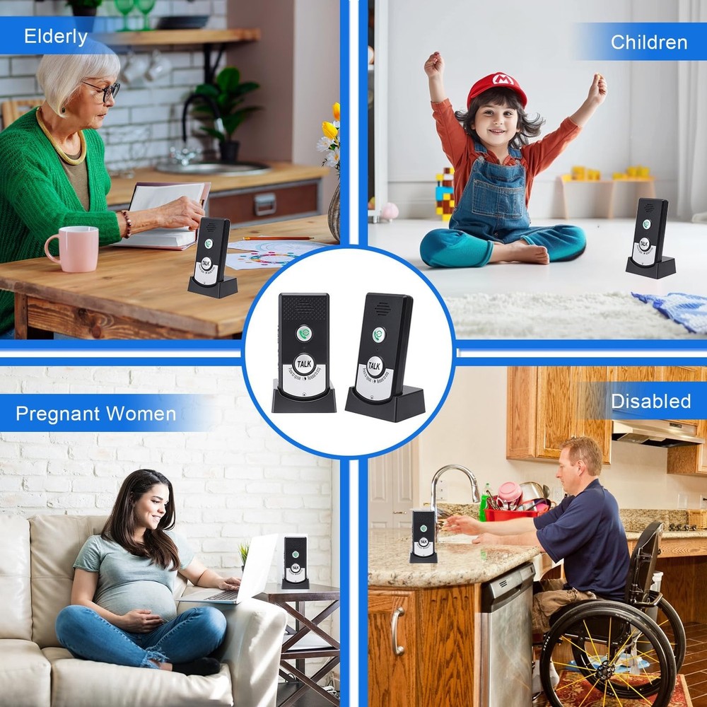 Intercom System for Home, 2 Way Voice Intercom Wireless, Home Intercom System...