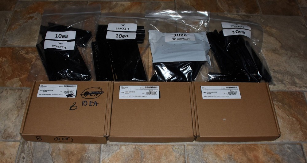 HPE Aruba Q9G69A AP-MNT-MP10-B Access Point Mount Bracket - Quantity 70