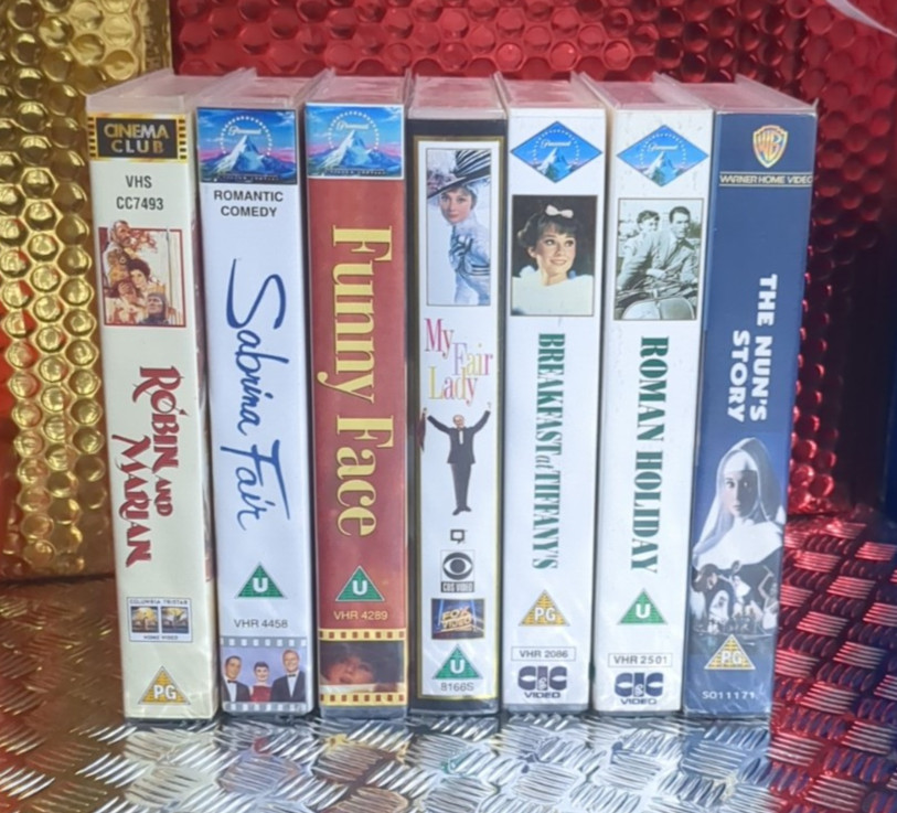 Audrey Hepburn VHS Bundle 7x Video Cassettes