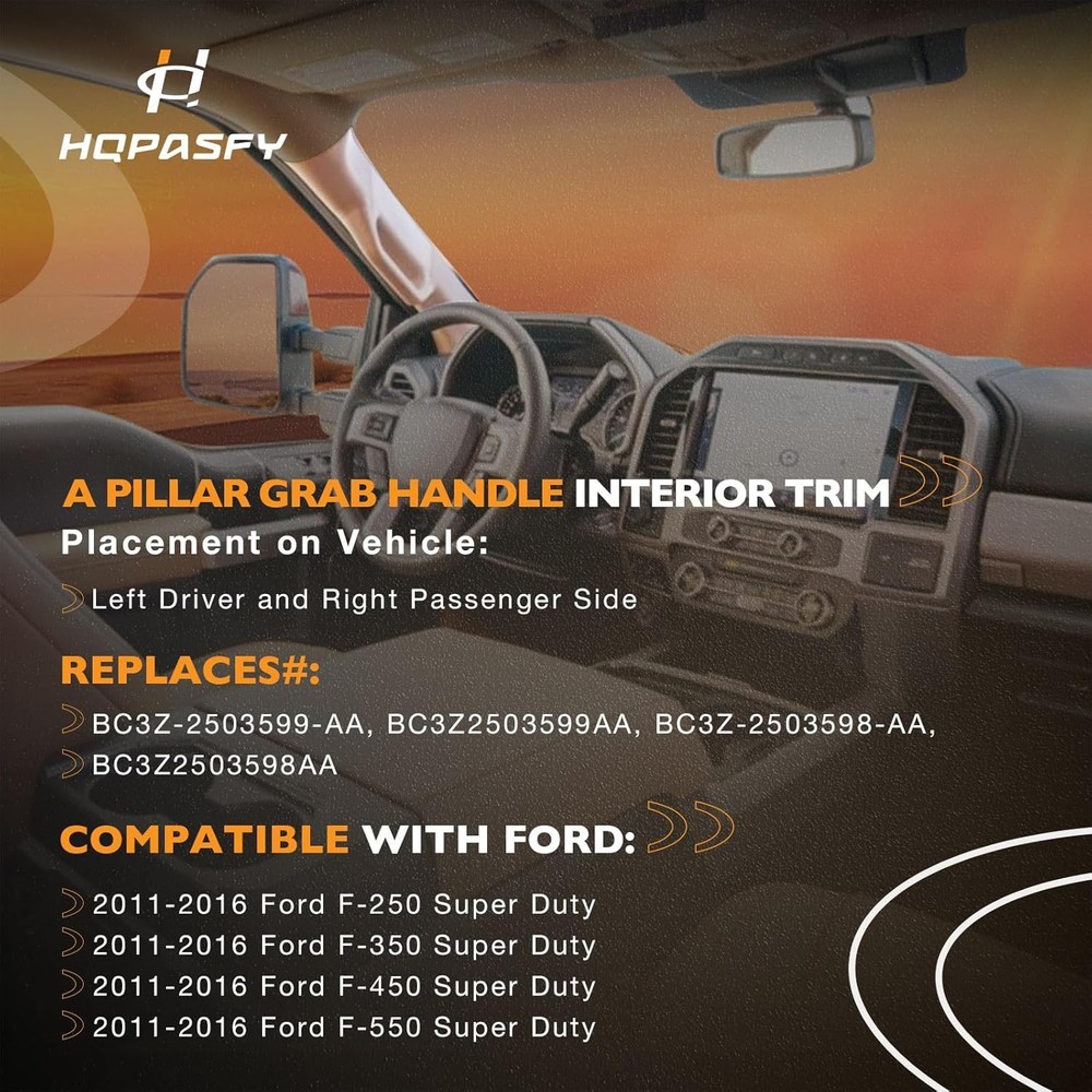 A Pillar Grab Handle Interior Left Right Driver Passenger Side, Beige