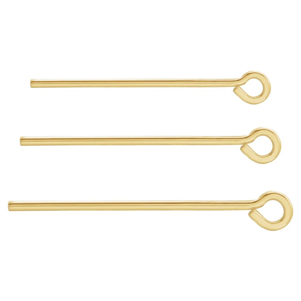 10K Yellow Gold Replacement Hoop Wire  2 pcs