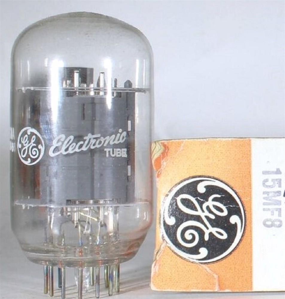 15MF8 TUBE GE NIB TESTED & BOXED VINTAGE COMMERCIAL SURPLUS