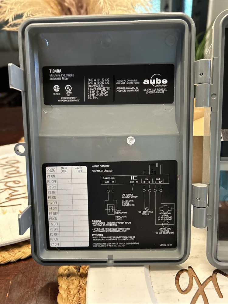 Aube by Honeywell TI040/U 7-Day Programmable Timer