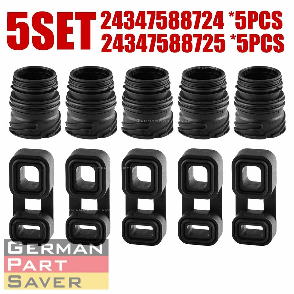5SET BMW E88 E90 E60 X5 E70 X6 Auto Transmission Sealing Sleeve + Plug Adaptor