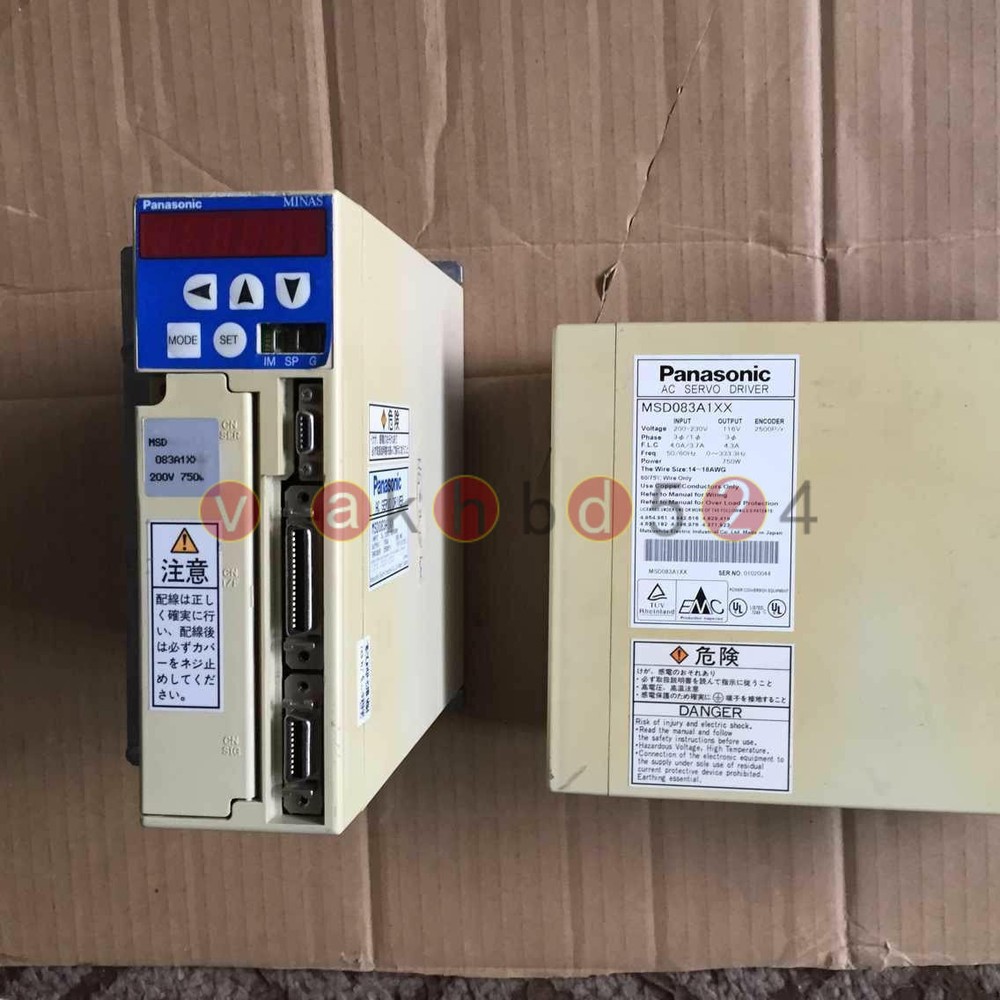 USED Panasonic Servo Driver MSD083A1XX Tested