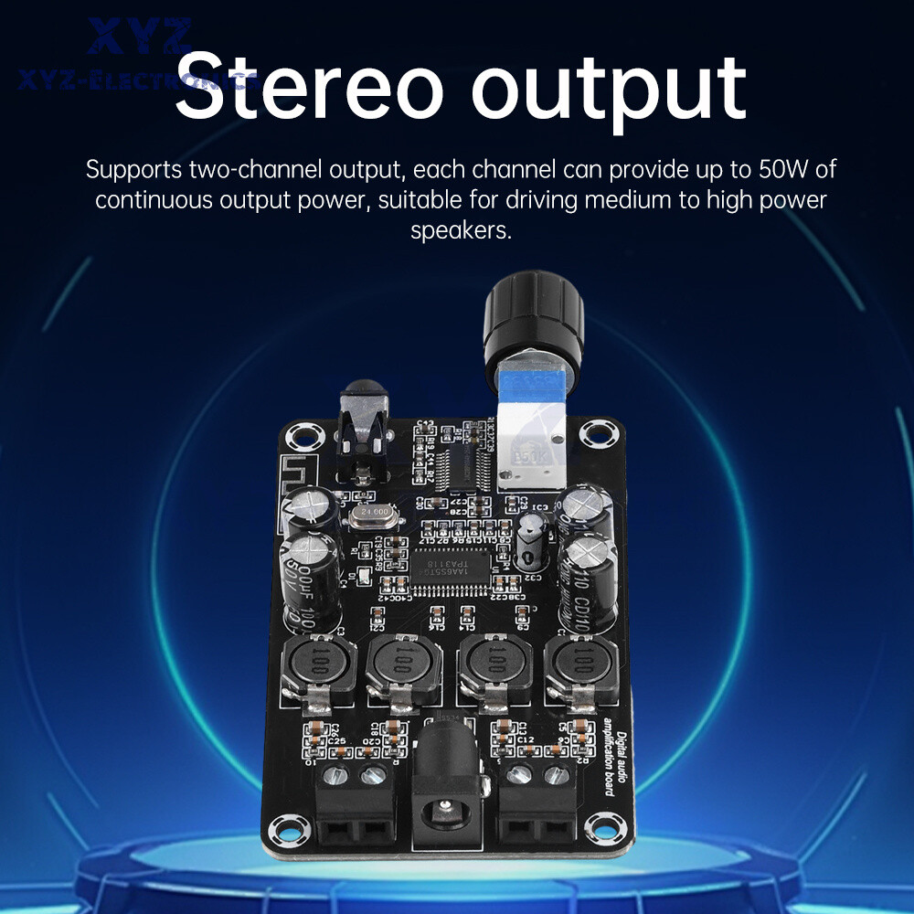 DC12-24V Bluetooth TPA3118D2 Class-D Audio Power Amplifier Board Module XH-A415