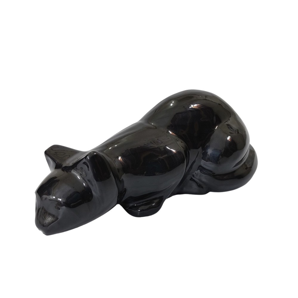 Cat Memorial Urn, Beautiful Container for Ashes - Cremation Keepsake urn BLACK