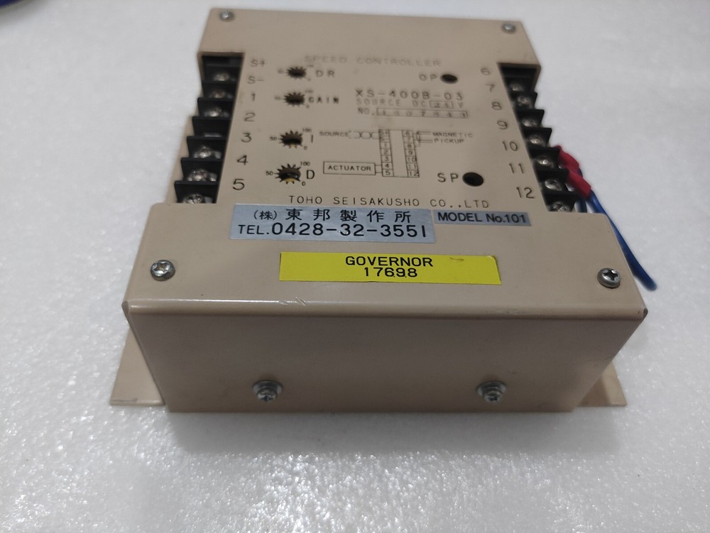 NEW TOHO SEISAKUSHO CO.LTD XS-400B-03 SOURCE DC24V SPEED CONTROLLER MODEL NO.101
