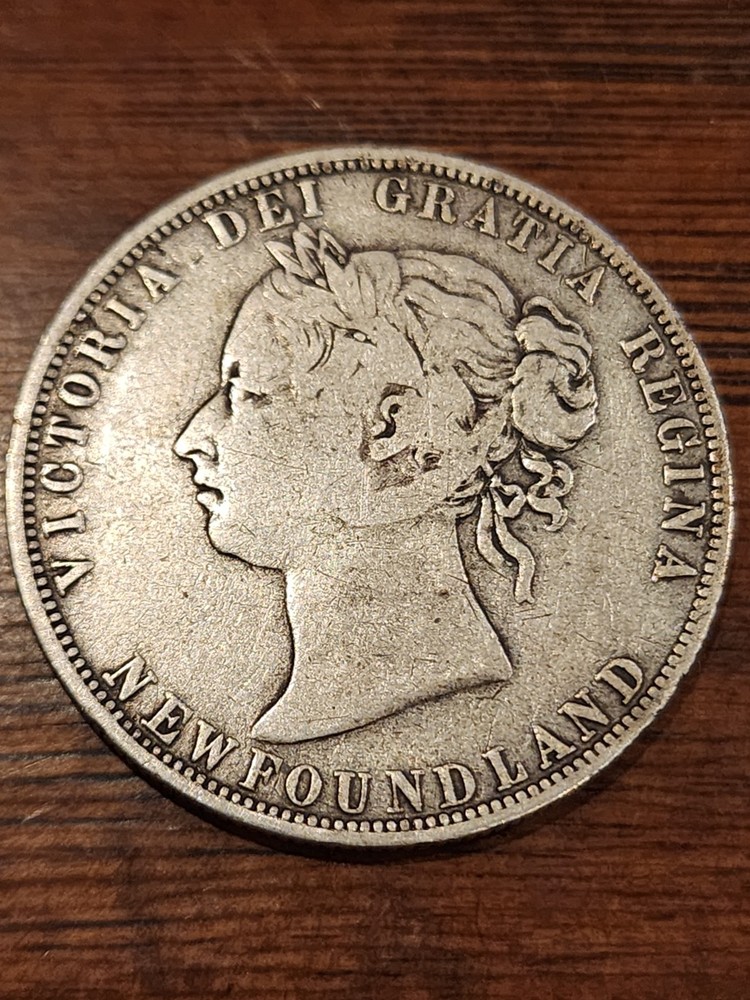 1881 Newfoundland 50 Cents Silver Coin