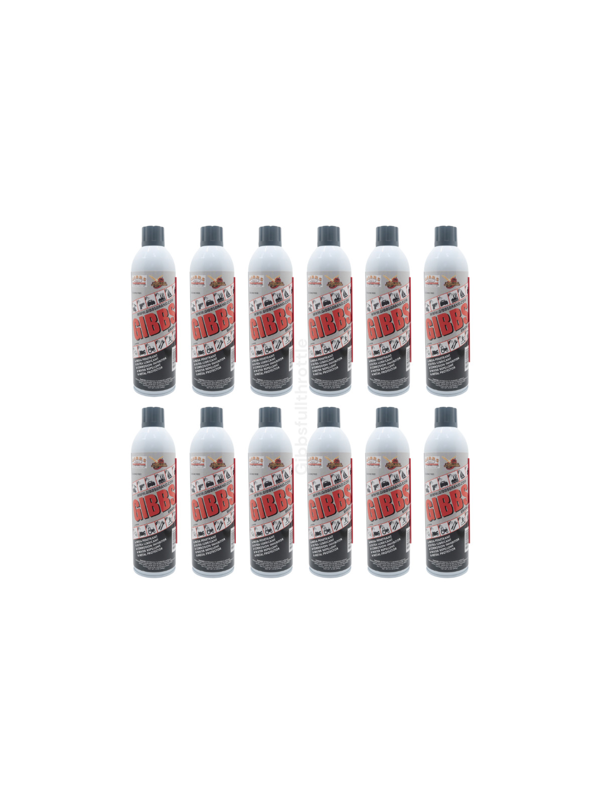 Gibbs Brand Lubricant (12-12oz cans, one case)