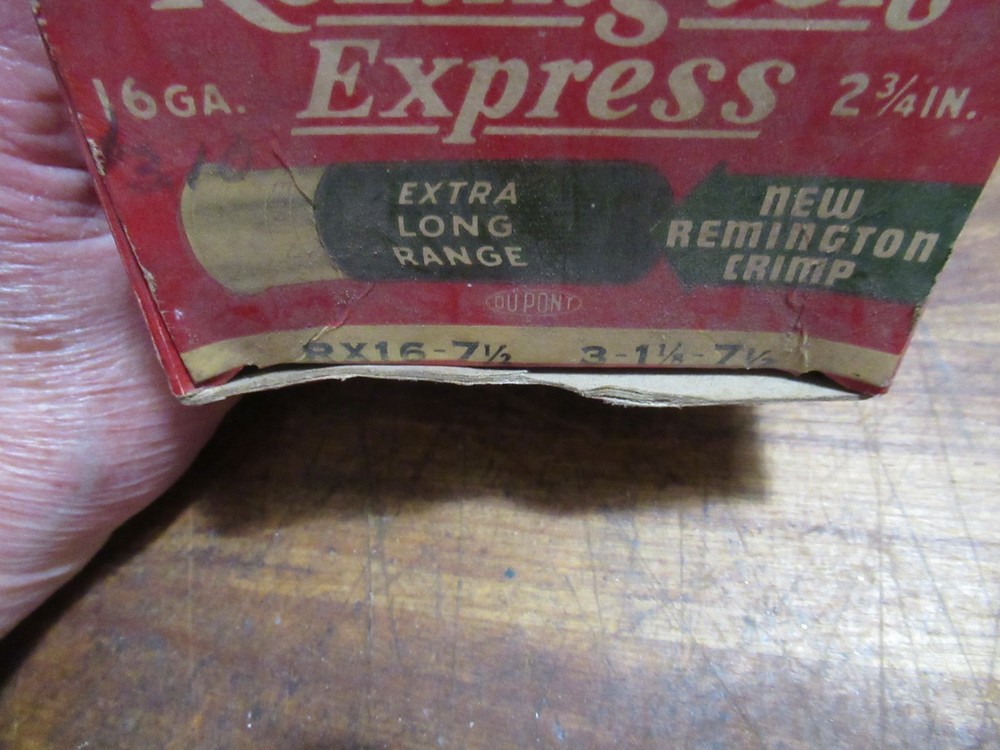 Vintage Empty Ammo Box Remington Express 16 ga. - Kleanbore (#2)