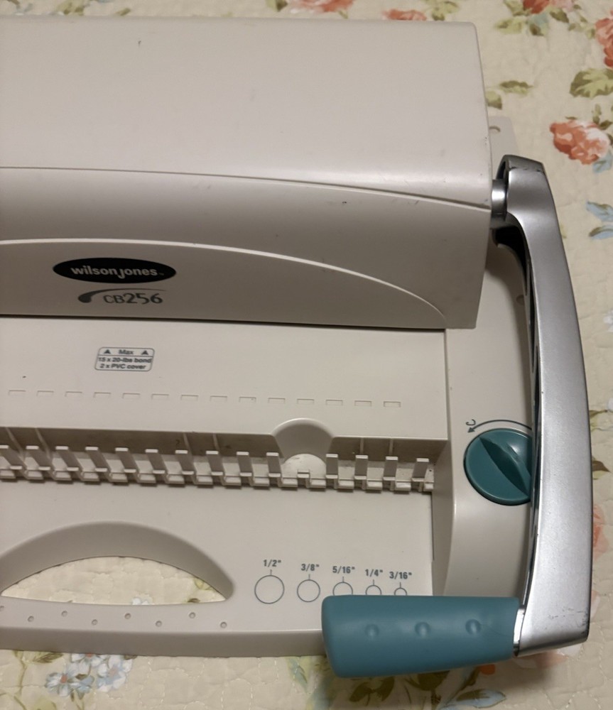 Wilson Jones Manual Precision Comb Binding System CB256 Machine