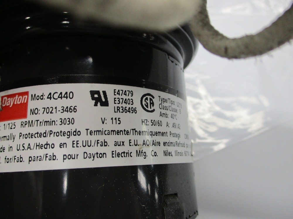 DAYTON 4C440 BLOWER UNMP
