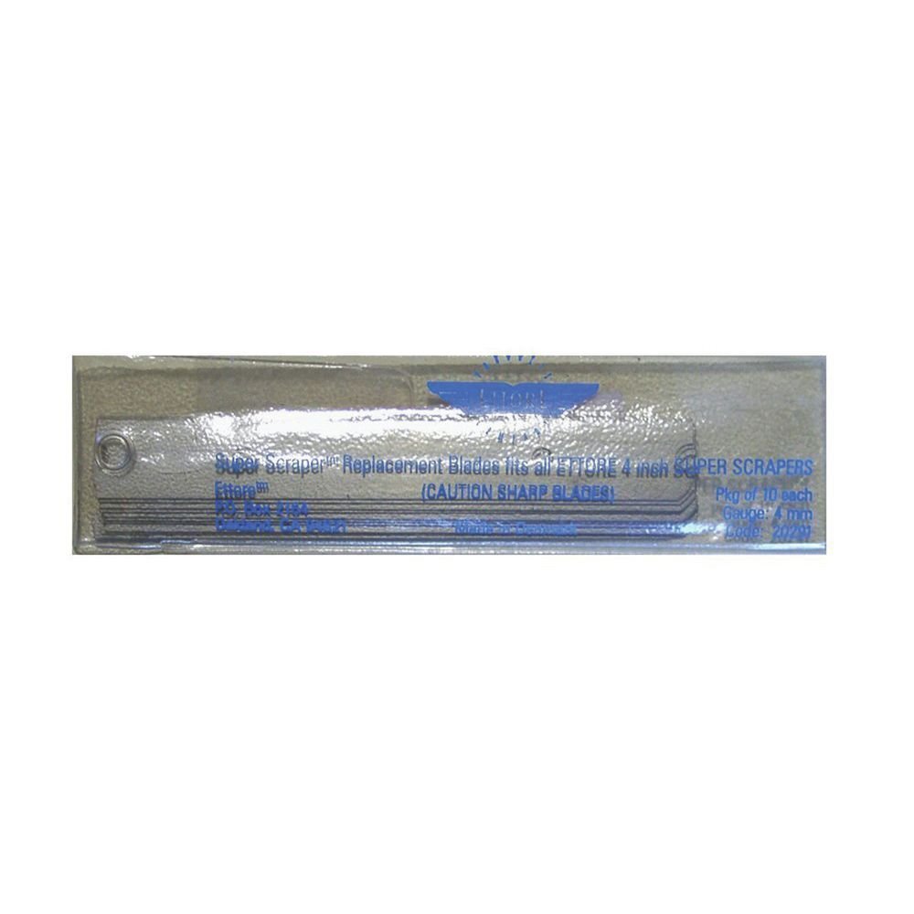 Ettore Replacement Floor Scraper Blades for 4" Plastic Floor Scraper - 4"W