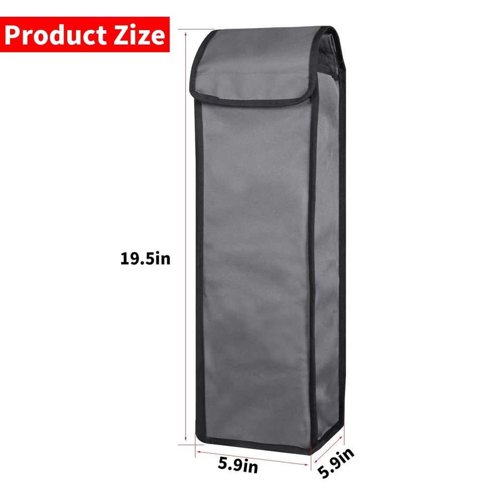 YUJHON Grill Tool Storage Bag,Waterproof Foldable Organizer for BBQ grey