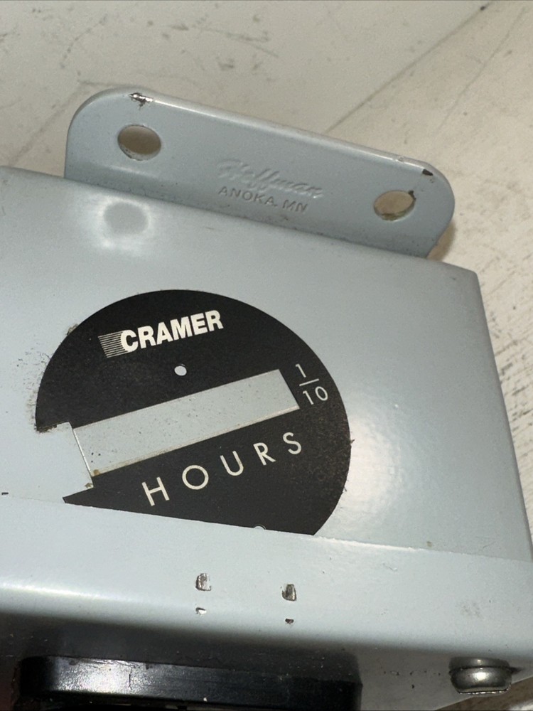 Cramer Controls Hour Meter Run Time Elapsed Time Gauge Industrial Hoffman Box