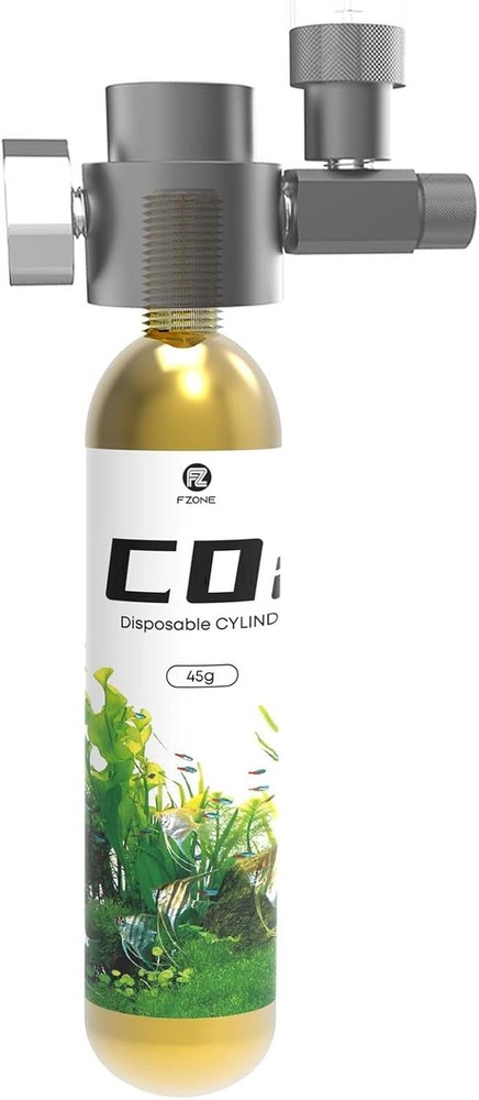 45G Disposable CO2 Cartridges with 5/8 Threaded Interfaces 2-Pack