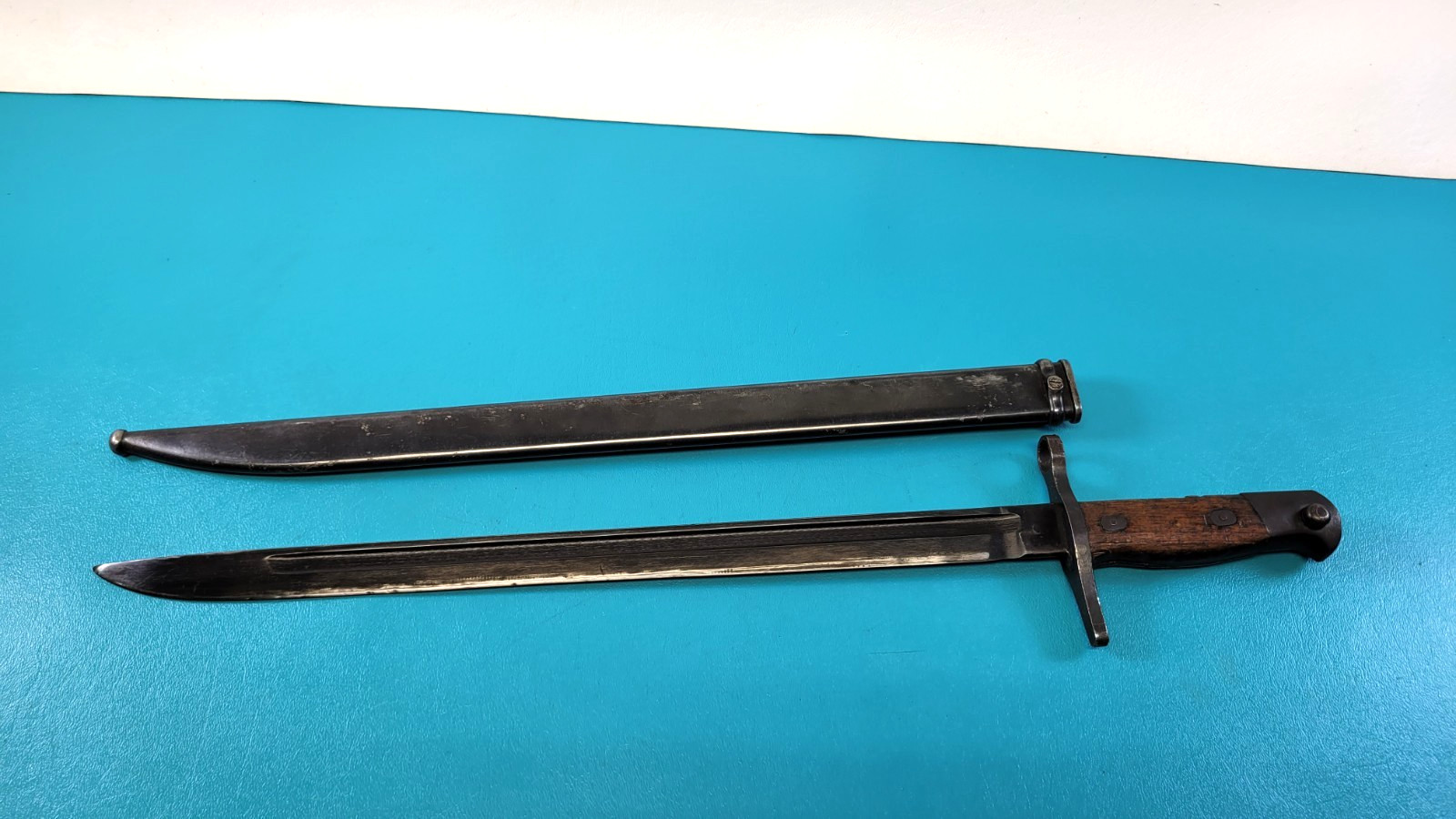 WWII Japanese Type 30 Rifle Bayonet TALW Toyada Loom Works & Scabbard TR941
