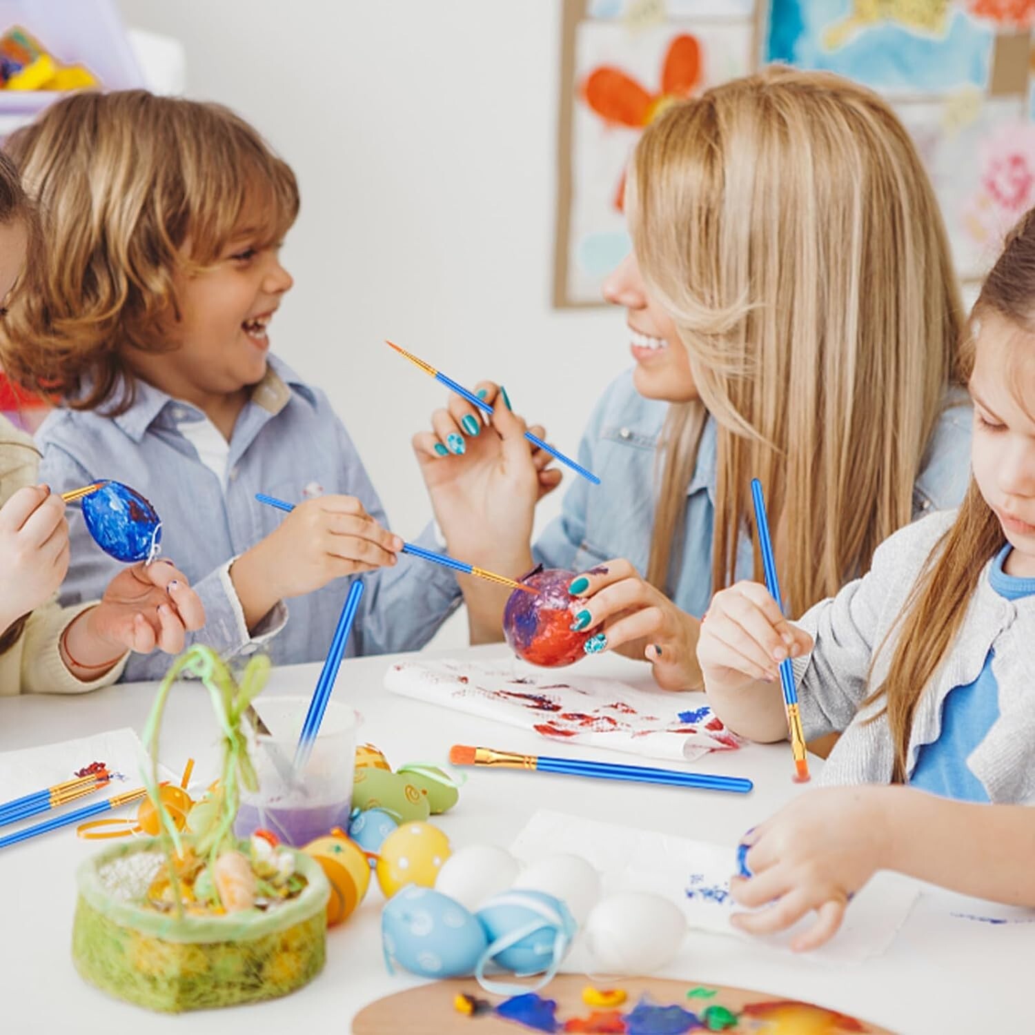 Best Model Miniature Paint Brushes Small Detail Art Paint Brush with Set 10 Pcs