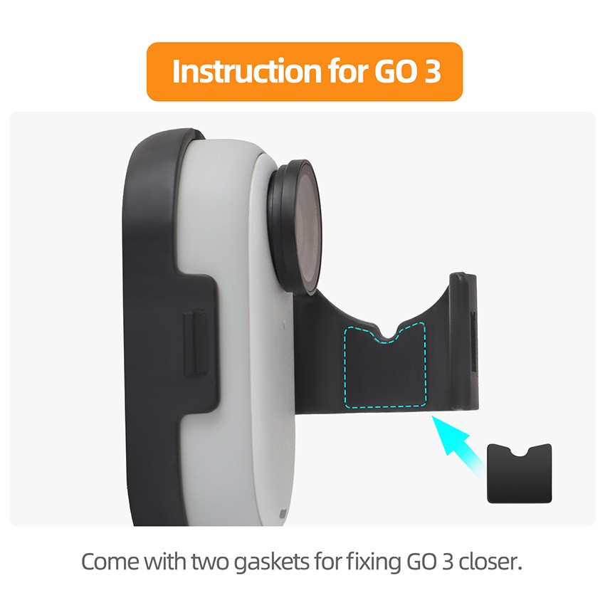 Foldable Vertical-Horizontal Mount Adapter for Insta360 GO 3S/GO 3