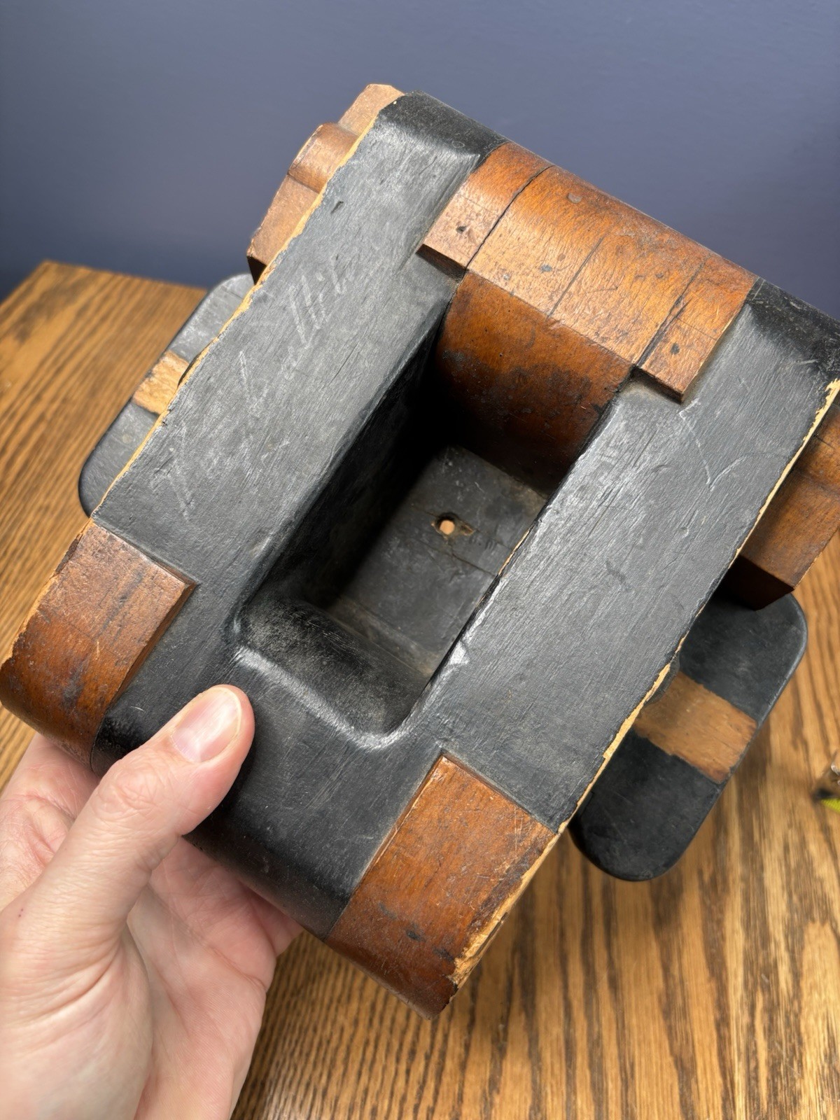 Vintage Industrial Bethlehem Steel Wood Sand Forms For Tool Parts Form Art Mold