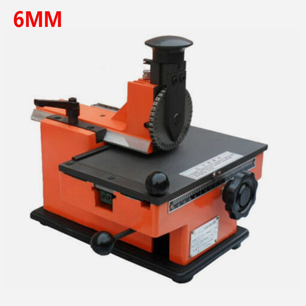 6mm Label Semi-Automatic Sheet Embosser Metal Stamping Printer Marking Machine