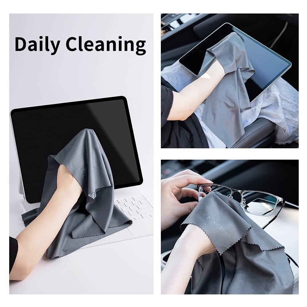 4 Pack 16''x16'' Extra Large Microfiber Cleaning Cloths, Oversized Microfiber...