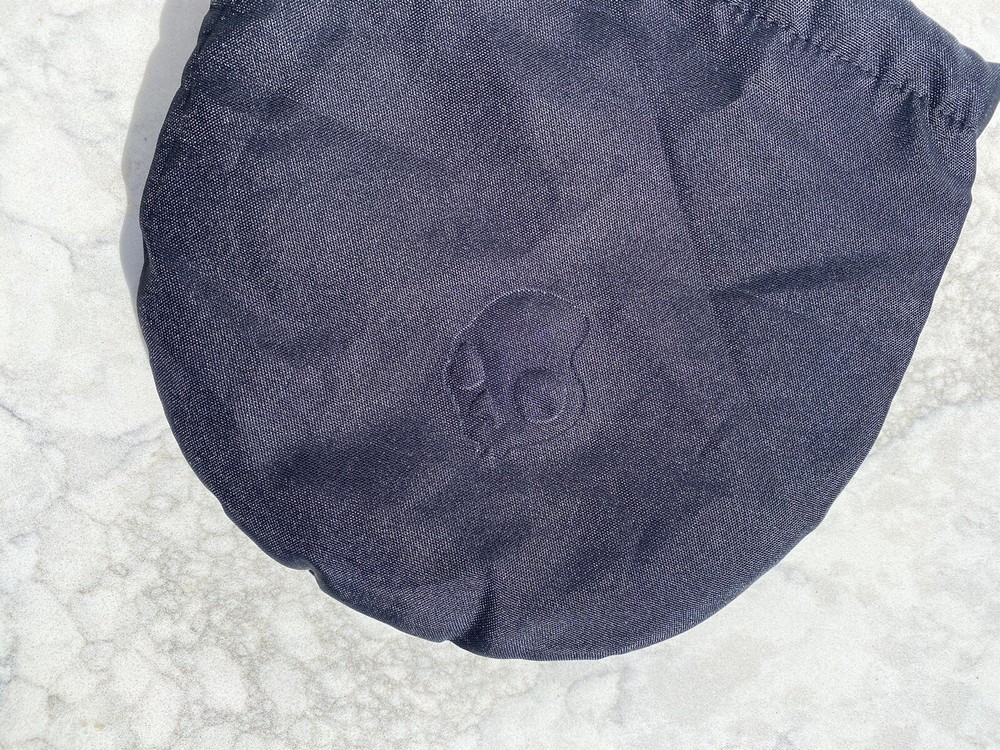 Skullcandy Black Soft Inside Drawstring skull Engraved Front Dustbag