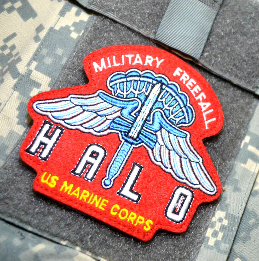 US JOINT SP OPS COMMAND USMC MARSOC RAIDERS MILITARY FREEFALL vêlkrö PATCH: HALO
