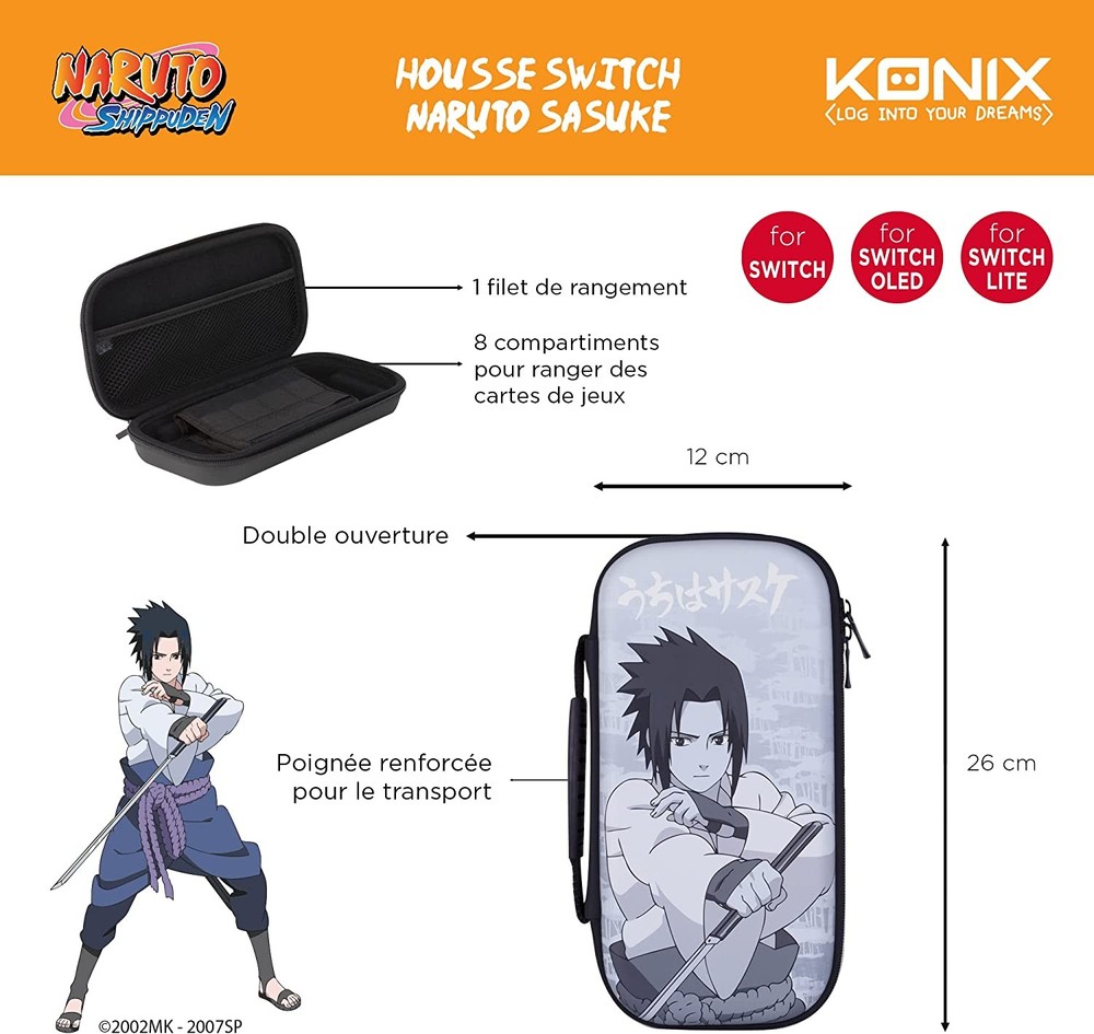 Nintendo Switch NARUTO SASUKE SWITCH CASE NEW