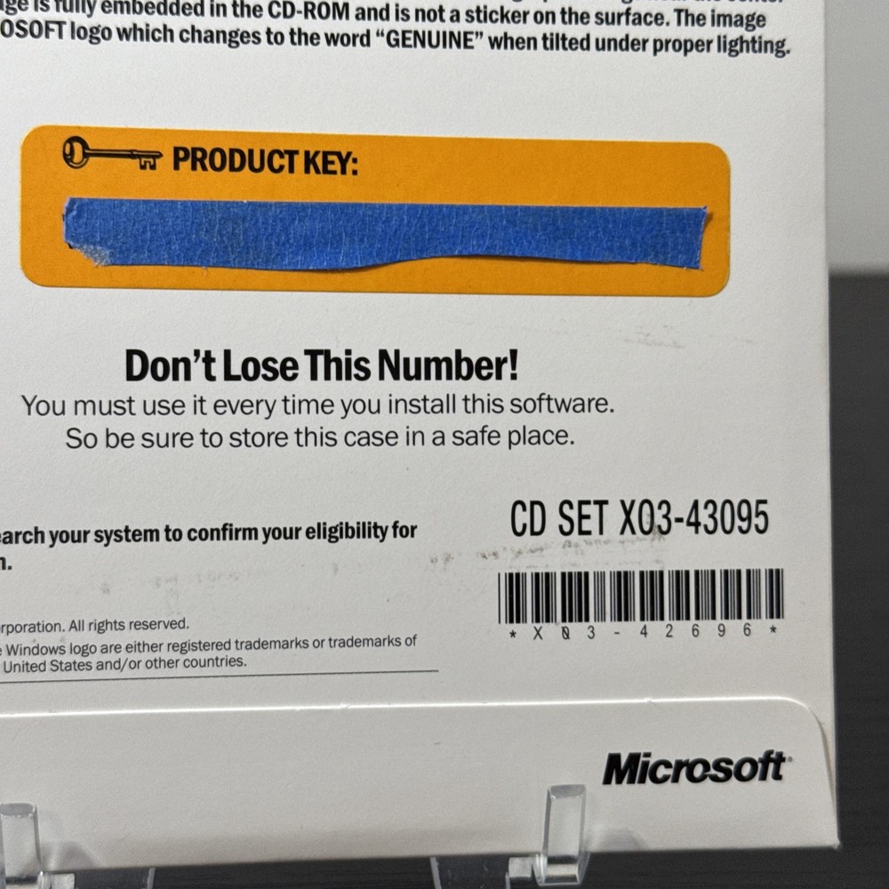 Microsoft Windows 98 Second Edition Upgrade Original Disc & Factory Sealed
