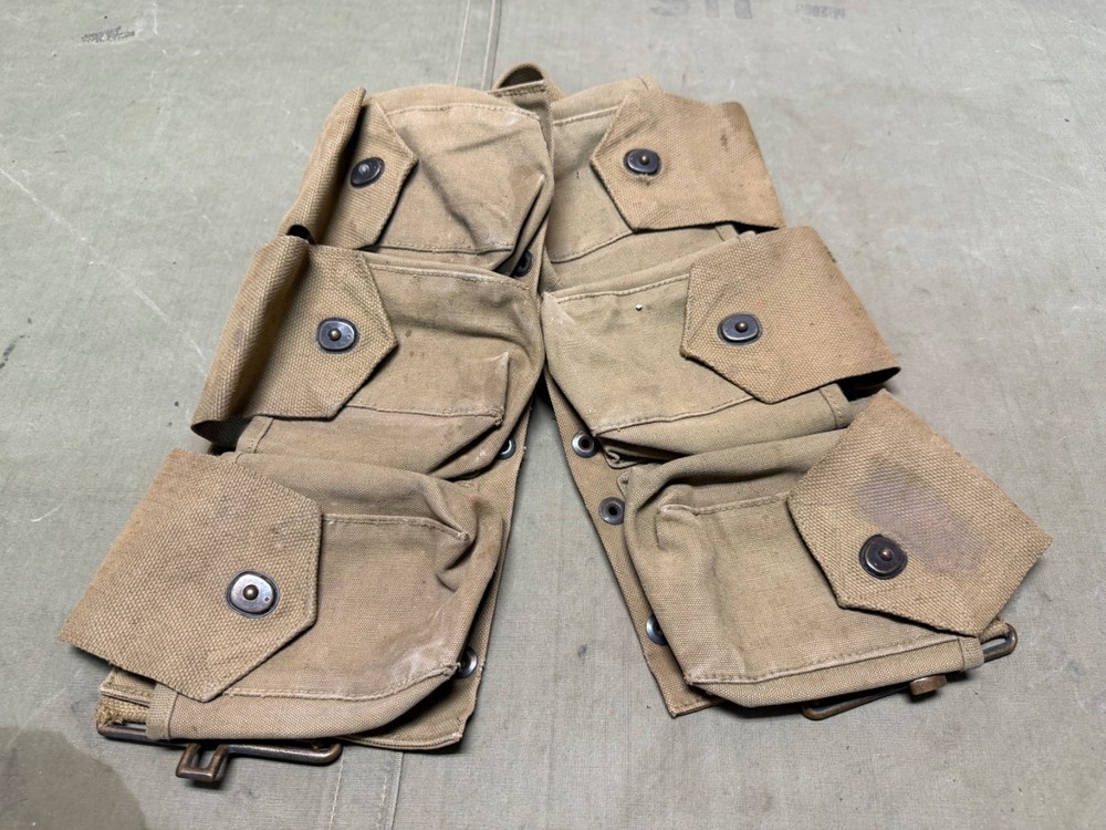 ORIGINAL WWII US ARMY M1942 BAR BROWNING GUNNER AMMO BELT-1942, BOYT