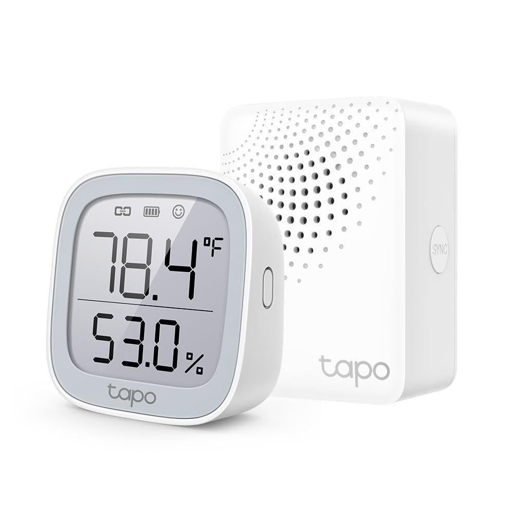 TP-Link Tapo Temperature and Humidity Sensor Kit: T315 +...