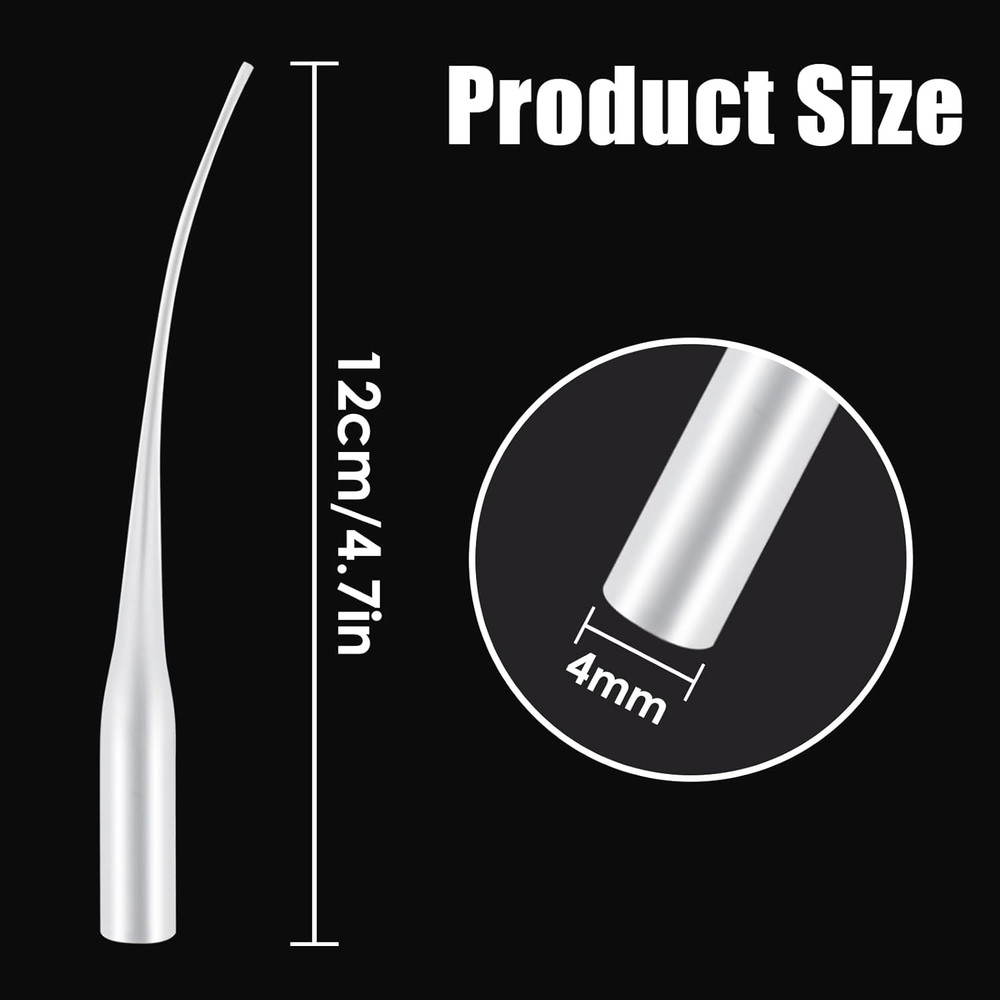 100 Pcs Plastic Glue Tips Glue Micro-Tips Applicator Tips Glue Tip Extender P...