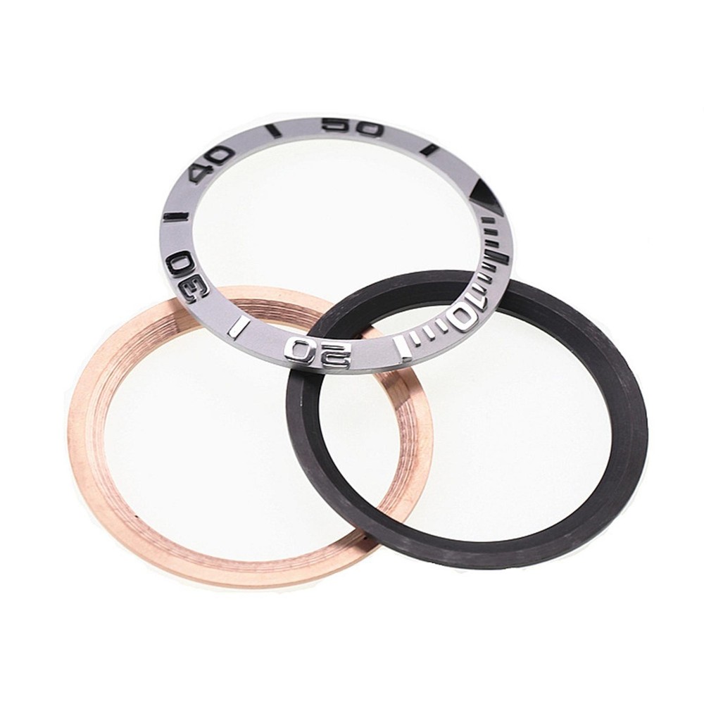 38mm Ceramic Bezel Inserts Yacht Master Style 1.74mm Thickness For SKX007 SKX009
